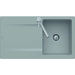 Villeroy and Boch sink 33351FJ0 with waste set and manual operation, chromite