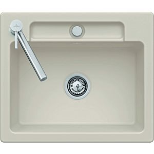 Villeroy and Boch Siluet sink 334601J0 with waste set and manual operation, chromite