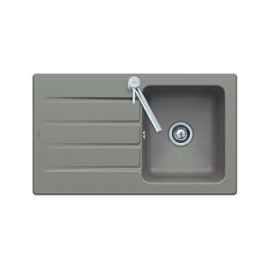 Villeroy and Boch Architectura MetalRim sink 335001AM with waste set and manual operation, Almond