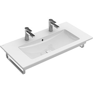 Villeroy and Boch Venticello Villeroy and Boch Venticello 4104AKRW 100x50cm, stone white C-plus, 2 tap holes, with overflow