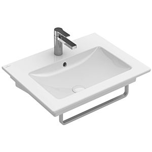 Villeroy and Boch Venticello washbasin 412467RW 65x50.5cm, stone white C-plus, without tap hole, with overflow