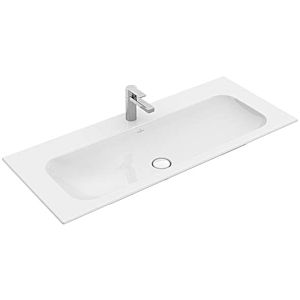 Villeroy and Boch Finion washbasin 4164C2RW 120x50cm, stone white C +, middle tap hole punched, without overflow