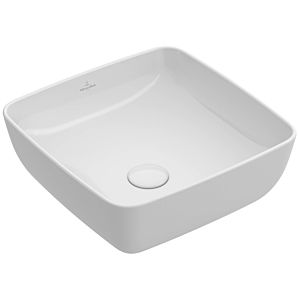 Villeroy & Boch Artis countertop washbasin 417841RW 41x41cm, without tap hole, without overflow, Stone White C-plus