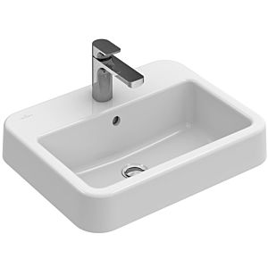 Villeroy and Boch Architectura MetalRim basin 419356R1 55 x 43 cm, center tap hole punched, without overflow, white C-plus