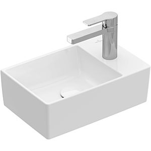 Villeroy & Boch Memento 2.0 Handwaschbecken  43234G01 40x26cm, 1 Hahnloch, ohne Überlauf, Weiß