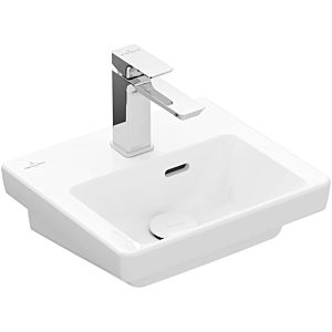 Villeroy and Boch Subway 3.0 Cloakroom basin 437037R1 37x30.5cm, with tap hole / with overflow, white C-plus