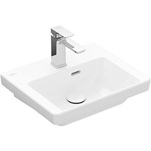 Villeroy and Boch Subway 3.0 Cloakroom basin 4370FK01 45x37cm, with tap hole / with overflow, white