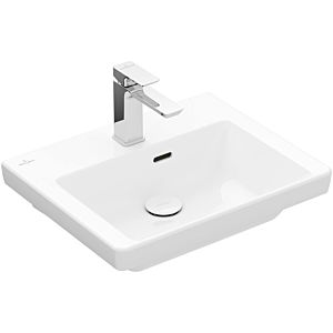 Villeroy and Boch Subway 3.0 Cloakroom basin 437050R1 50x40cm, with tap hole / with overflow, white C-plus