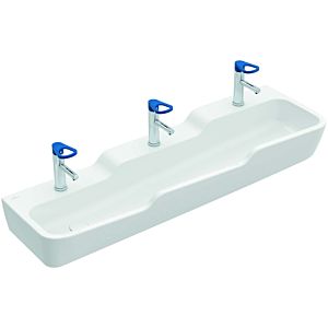 Villeroy and Boch O.novo kids multiple washbasin 4A081301 130 x 43 cm, for 3x 2000 holes Mixer taps , without overflow, white
