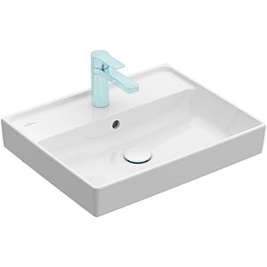 Villeroy and Boch Collaro washbasin 4A3355R1 with overflow, 55x44cm, white C-plus