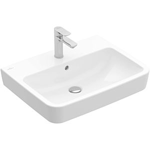 Villeroy and Boch O.novo built-in / countertop washbasin 4A41KJT2 65x46cm, without tap hole, square, with overflow, white AntiBac C- Plus