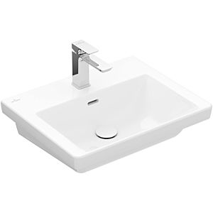 Villeroy and Boch Subway 3.0 washbasin 4A7058R1 55x44cm, without tap hole / without overflow, white C-plus