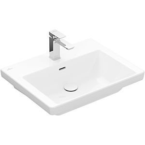 Villeroy and Boch Subway 3.0 washbasin 4A7060R1 60x47cm, with 2000 tap hole / with overflow, white C-plus