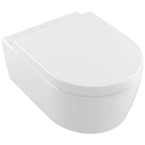 Villeroy and Boch Avento Combi pack wall-mounted washdown unit 5656HRRW stone white C-plus, DirectFlush, with WC seat normal
