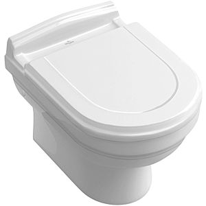 Villeroy &amp; Boch wall- Hommage washdown toilet Hommage 6661B0R1 white with Ceramicplus, horizontal outlet