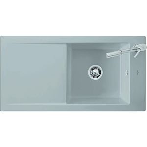 Villeroy & Boch Timeline sink 679001RW with waste set and manual operation, Stone White