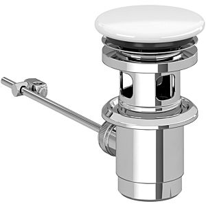 Villeroy and Boch valve 681000RW lockable, chrome-plated, valve Bathroom ceramics stone white C-plus