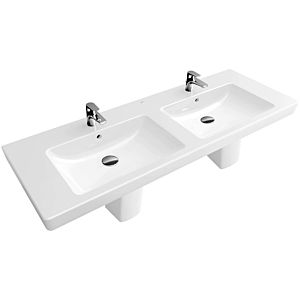 Villeroy & Boch washstand Subway 2.0 7175D001 130 x 47 cm, white, 2 tap holes, with overflow