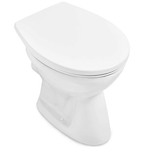 Villeroy and Boch O.novo floorstanding washdown toilet 7618R0R1 36x48cm, rimless, horizontal outlet, white C-plus
