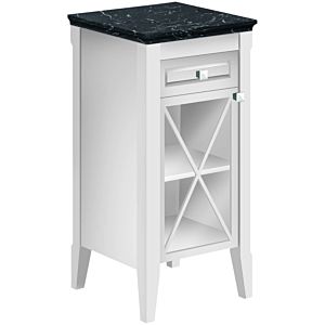 Villeroy and Boch Hommage side cabinet 89642001 44.2 x 85 x 43.2 cm, left, front White Matt Lacquer , handles white