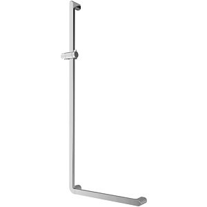 Villeroy and Boch Vicare grab bar 92171261 120 x 50 cm, chrome-plated aluminum, reversible, 90 °, with shower holder