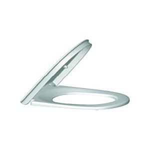 Villeroy and Boch ViCare WC seat 9M7261T1 continuous hinge Stainless Steel , hinge match1, white AntiBac