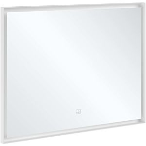 Villeroy et Boch Subway 3.0 Miroir A46310BC cadre en aluminium, 100 x 75 x 4,75 cm, noir mat / blanc mat