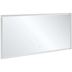 Villeroy et Boch Subway 3.0 Miroir A46316BC cadre en aluminium, 160 x 75 x 4,75 cm, noir mat / blanc mat