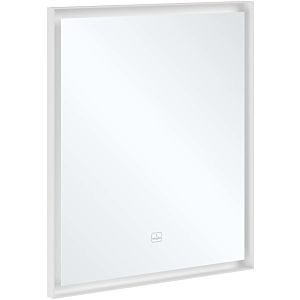 Villeroy and Boch Subway 3.0 Mirrors A46365BC aluminum frame, 65 x 75 x 4.75 cm, matt black / matt white