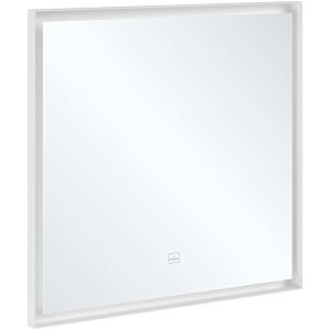 Villeroy and Boch Subway 3.0 Mirrors A46380BC aluminum frame, 80 x 75 x 4.75 cm, matt black / matt white
