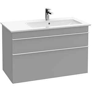 Villeroy and Boch Venticello vanity unit A92805FP 95.3 x 59 x 50.2 cm, basin right, copper handle, Glossy Grey