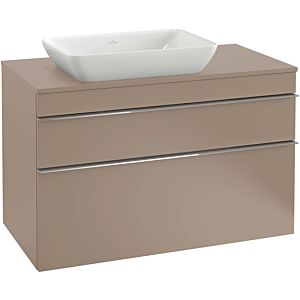 Villeroy and Boch Venticello vanity unit A94201FP 95.7 x 60.6 x 50.2 cm, vanity left, handle chrome, Glossy Grey