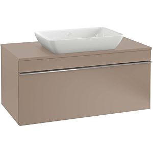 Villeroy and Boch Venticello vanity unit A94501FP 75.7 x 43.6 x 50.2 cm, chrome handle, Glossy Grey