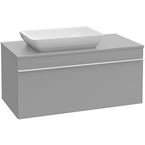 Villeroy and Boch Venticello vanity unit A94705RE 95.7 x 43.6 x 50.2 cm, vanity unit left, handle copper, glass Glossy White
