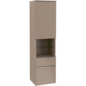 Villeroy and Boch Venticello cabinet A95201FP 40.4 x 154.6 x 37.2 cm, left, handle chrome, Glossy Grey