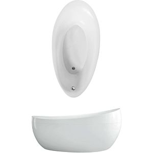 Villeroy and Boch Aveo special UBQ194AVE9PDVRW 190 x 95 cm, free-standing, with apron, stone white