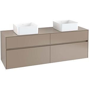 Villeroy and Boch Collaro vanity unit C05200E8 160 x 54.8 x 50 cm, for 2 Basin Fixing Kit , White Wood