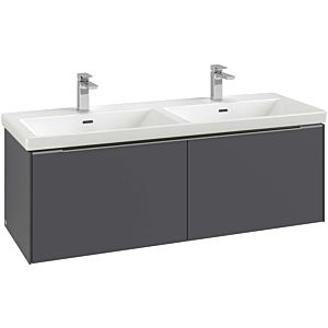 Villeroy and Boch Subway 3.0 vanity unit C56700VF 127.2x42.9x47.8cm, without LED / handle aluminum glossy, pure white