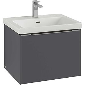 Villeroy and Boch Subway 3.0 vanity unit C57700VL 57.2x42.9x47.8cm, without LED / handle aluminum glossy, volcano black