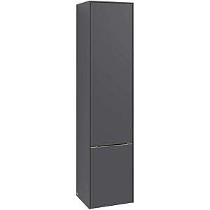 Villeroy and Boch Subway 3.0 cabinet C58601VF 40x171x36.2cm, hinge left / handle Volcano black, pure white