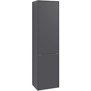 Villeroy and Boch Subway 3.0 cabinet C59201VF 40x171x36.2cm, hinge left / handle Volcano black, pure white
