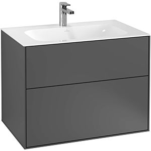 Villeroy and Boch Finion vanity unit F01000PH 79.6x59.1x49.8cm, Glossy Black Lacquer