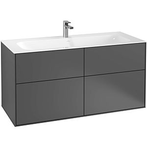 Villeroy and Boch Finion vanity unit F05000PH 119.6x59.1x49.8cm, Glossy Black Lacquer