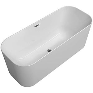 Villeroy and Boch Finion rectangular 177FIN7N100V1RW 170 x 70 cm, water inlet, emotion, design ring, stone white, chrome