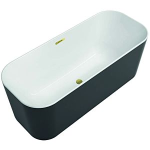 Villeroy & Boch Finion freestanding bathtub 177FIN7A3BCV201 170x70cm, design ring, apron Color on Demand, white, gold