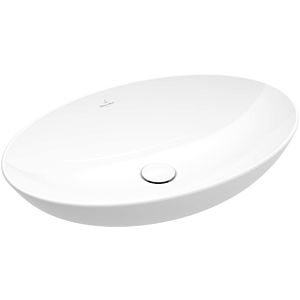Villeroy and Boch Loop &amp; friends countertop washbasin 4A470001 56x38cm, oval, without tap platform, with overflow, white