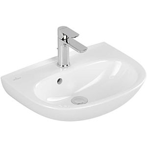Villeroy and Boch O.novo washbasin 434051R1 50x38cm, oval, tap hole without overflow, white C-plus