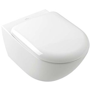 Villeroy &amp; Boch Antao wall-mounted washdown toilet 4674T0R1 horizontal outlet, with TwistFlush, white c-plus