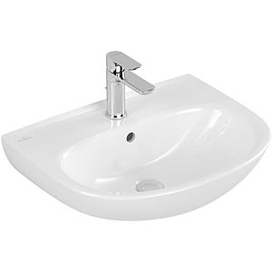 Villeroy et Boch O.novo lavabo 4A4055R1 55x44cm, ovale, trou pour robinetterie avec trop-plein, blanc C-plus