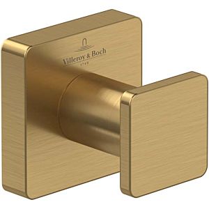 Villeroy und Boch Elements Striking Handtuchhaken TVA15201100076 brushed gold, 45x45x44mm